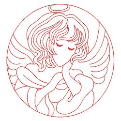 Redwork Angel 10(Sm) machine embroidery designs