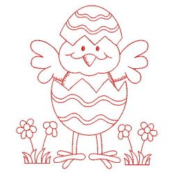 Redwork Easter Chick(Md) machine embroidery designs