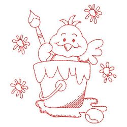 Redwork Easter Chick 03(Md)