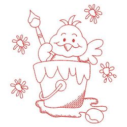 Redwork Easter Chick 03(Lg)