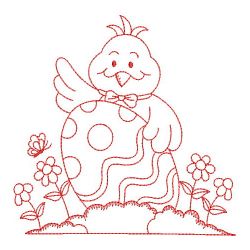 Redwork Easter Chick 07(Lg)