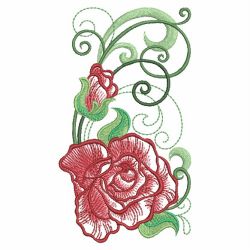 Heirloom Painting Rose 10(Lg) machine embroidery designs