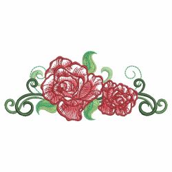 Heirloom Painting Rose 11(Lg) machine embroidery designs