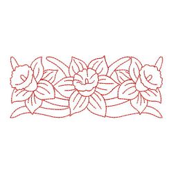 Redwork Daffodils 03(Lg)