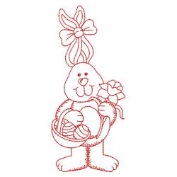 Redwork Easter Bunny 04(Sm) machine embroidery designs