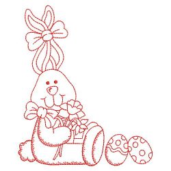 Redwork Easter Bunny 07(Sm)