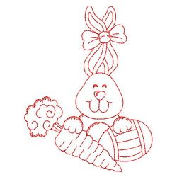 Redwork Easter Bunny 08(Md) machine embroidery designs