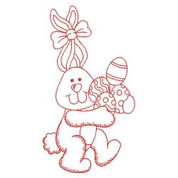 Redwork Easter Bunny 10(Md) machine embroidery designs