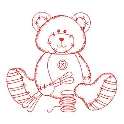 Redwork Sewing Bear(Md) machine embroidery designs