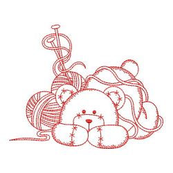 Redwork Sewing Bear 03(Sm) machine embroidery designs