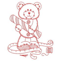 Redwork Sewing Bear 08(Md)