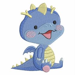 Cute Baby Dinosaur 02 machine embroidery designs