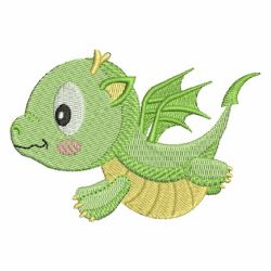 Cute Baby Dinosaur 09 machine embroidery designs