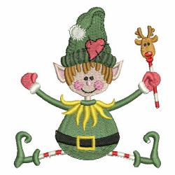 Cute Christmas Elf machine embroidery designs