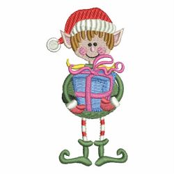 Cute Christmas Elf 02 machine embroidery designs