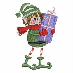 Cute Christmas Elf 03 machine embroidery designs