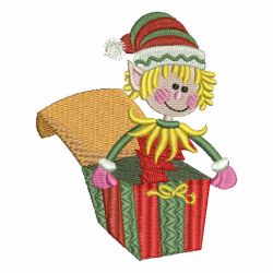 Cute Christmas Elf 08 machine embroidery designs