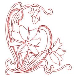 Redwork Australia Flowers(Md) machine embroidery designs