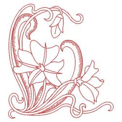 Redwork Australia Flowers(Lg) machine embroidery designs