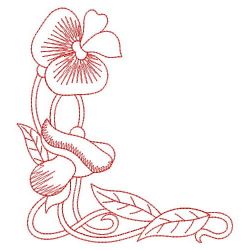 Redwork Australia Flowers 05(Lg) machine embroidery designs