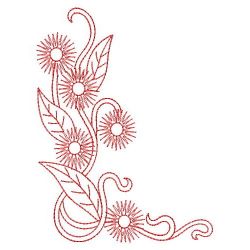 Redwork Australia Flowers 06(Lg) machine embroidery designs