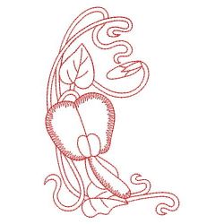 Redwork Australia Flowers 07(Lg) machine embroidery designs