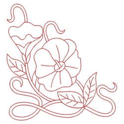 Redwork Australia Flowers 11(Lg) machine embroidery designs