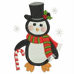 Cute Christmas Penguin 05 machine embroidery designs