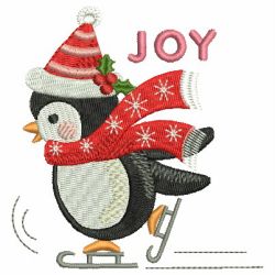 Cute Christmas Penguin 07 machine embroidery designs