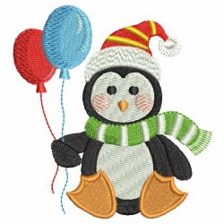 Cute Christmas Penguin 09 machine embroidery designs