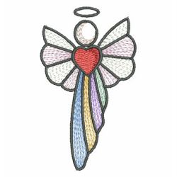Colorful Angel 08 machine embroidery designs