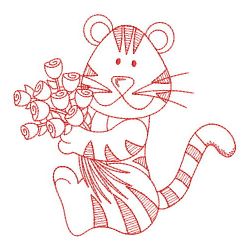 Redwork Baby Tiger(Lg) machine embroidery designs