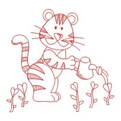 Redwork Baby Tiger 02(Sm)