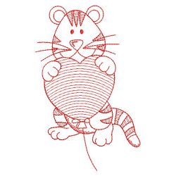 Redwork Baby Tiger 05(Sm) machine embroidery designs