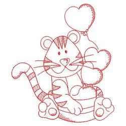 Redwork Baby Tiger 06(Lg)