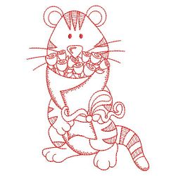 Redwork Baby Tiger 07(Lg)