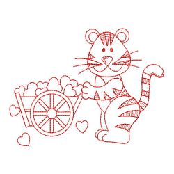 Redwork Baby Tiger 09(Sm) machine embroidery designs