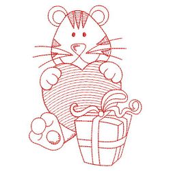 Redwork Baby Tiger 10(Lg)