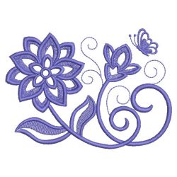 Assorted Simple Flowers 10(Sm) machine embroidery designs