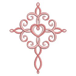 Assorted Love Crosses machine embroidery designs