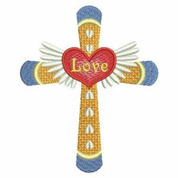 Assorted Love Crosses 07 machine embroidery designs