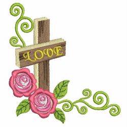 Assorted Love Crosses 09 machine embroidery designs