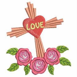 Assorted Love Crosses 10 machine embroidery designs