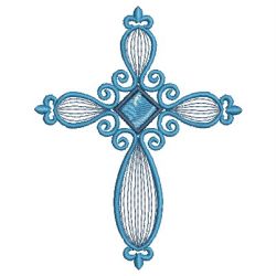 Rippled Crosses machine embroidery designs