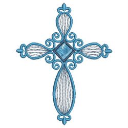 Rippled Crosses machine embroidery designs