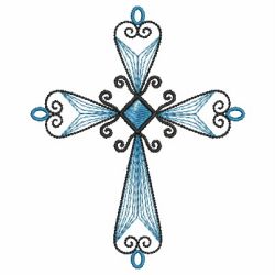 Rippled Crosses 04 machine embroidery designs