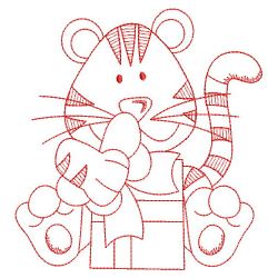 Birthday Baby Tiger 02(Lg) machine embroidery designs