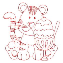 Birthday Baby Tiger 07(Sm) machine embroidery designs