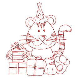 Birthday Baby Tiger 09(Md) machine embroidery designs