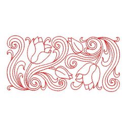 Redwork Heirloom Tulip 04(Sm)